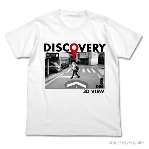 搖曳露營△ : 日版 (細碼)「各務原撫子」3DVIEW 白色 T-Shirt
