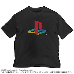 PlayStation (加大) 初代 PlayStation Logo 寬鬆 黑色 T-Shirt Big Silhouette T-Shirt for 1st Gen. PlayStation /BLACK-XL【PlayStation】