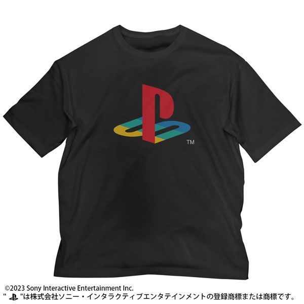 PlayStation : 日版 (加大) 初代 PlayStation Logo 寬鬆 黑色 T-Shirt