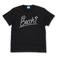 孤獨搖滾 (細碼)「後藤一里」Bocchi 黑色 T-Shirt Bocchi-chan's Autograph T-Shirt /BLACK-S【Bocchi the Rock!】