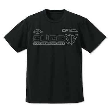 高智能方程式 (中碼)「SUGO GIO Grand Prix」吸汗快乾 黑色 T-Shirt Sugo GIO Grand Prix Dry T-Shirt /BLACK-M【Future GPX Cyber Formula】