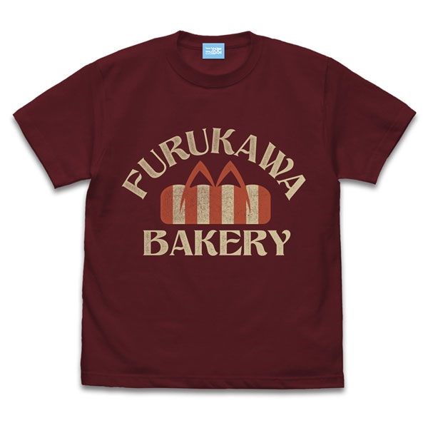 光守望的坡道 : 日版 (大碼)「古河麵包店」酒紅色 T-Shirt