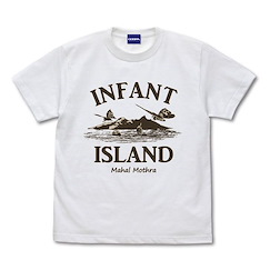 哥斯拉系列 : 日版 (大碼)「INFANT ISLAND」白色 T-Shirt