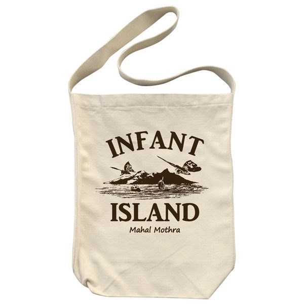 哥斯拉系列 : 日版 「INFANT ISLAND」米白 肩提袋