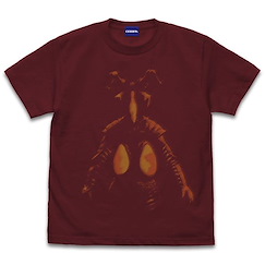 超人系列 : 日版 (大碼)「宇宙恐龍傑頓」酒紅色 T-Shirt