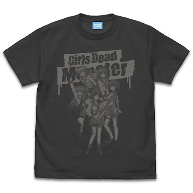 天使的脈動 (中碼)「Girls Dead Monster Concert」墨黑色 T-Shirt Girls Dead Monster Concert T-Shirt /SUMI-M【Angel Beats!】