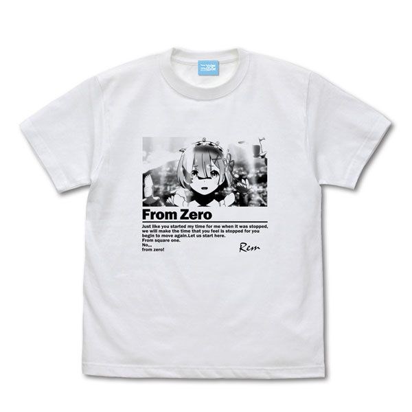 Re：從零開始的異世界生活 : 日版 (中碼)「雷姆」From Zero 白色 T-Shirt