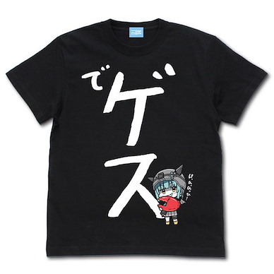 緋染天空 Heaven Burns Red (中碼)「豐後彌生」でゲス 黑色 T-Shirt Yayoi Bungo's "de Gesu" T-Shirt /BLACK-M【HEAVEN BURNS RED】