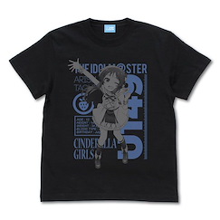 偶像大師 灰姑娘女孩 (大碼)「橘愛莉絲」灰姑娘女孩 U149 黑色 T-Shirt Arisu Tachibana T-Shirt /BLACK-L【The Idolm@ster Cinderella Girls】