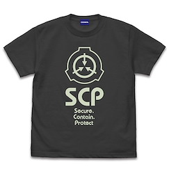 SCP基金會 (大碼) 墨黑色 T-Shirt T-Shirt /SUMI-L【SCP Foundation】