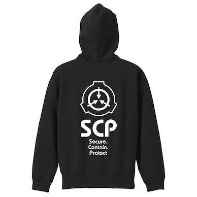 SCP基金會 (大碼) 黑色 連帽拉鏈外套 Zip Hoodie /BLACK-L【SCP Foundation】