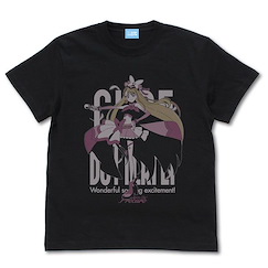 光之美少女系列 (加大)「聖蝶 / 蝴蝶天使」開闊天空！黑色 T-Shirt Soaring Sky! Pretty Cure Cure Butterfly T-Shirt /BLACK-XL【Pretty Cure Series】