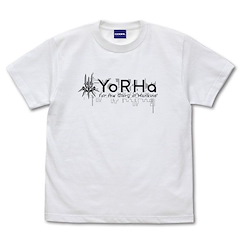 尼爾系列 (加大)「寄葉部隊」Ver1.1a 白色 T-Shirt Ver1.1a YoRHa Military Force T-Shirt /WHITE-XL【NieR Series】