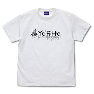 尼爾系列 (大碼)「寄葉部隊」Ver1.1a 白色 T-Shirt Ver1.1a YoRHa Military Force T-Shirt /WHITE-L【NieR Series】