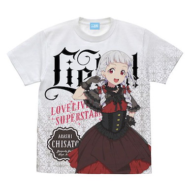 LoveLive! Superstar!! (加大)「嵐千砂都」Lolita Fashion Ver. 全彩 白色 T-Shirt New Illustration Chisato Arashi Full Graphic T-Shirt Lolita Fashion Ver. /WHITE-XL【Love Live! Superstar!!】