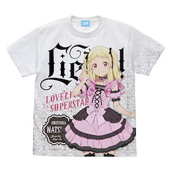 LoveLive! Superstar!! : 日版 (中碼)「鬼塚夏美」Lolita Fashion Ver. 全彩 白色 T-Shirt