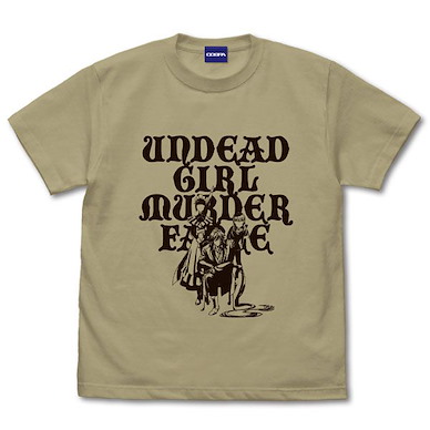 不死少女的謀殺鬧劇 (中碼) 深卡其色 T-Shirt T-Shirt /SAND KHAKI-M【Undead Girl Murder Farce】