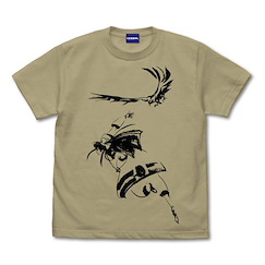 侍魂系列 (大碼)「娜可露露 + 瑪瑪哈哈」深卡其色 T-Shirt Shin Nakoruru & Mamahaha T-Shirt /SAND KHAKI-L【Samurai Shodown】