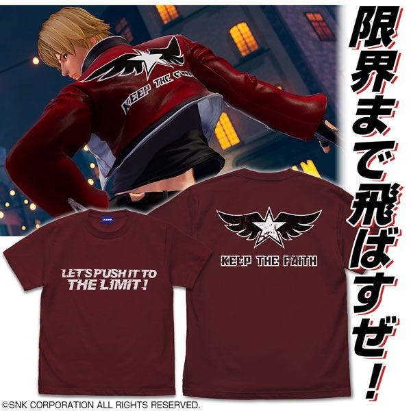 拳皇系列 : 日版 (加大)「Rock Howard」拳皇XV 酒紅色 T-Shirt