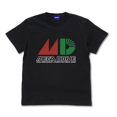 Mega Drive (細碼)「MEGA DRIVE」LOGO 黑色 T-Shirt Logo T-Shirt /BLACK-S【Mega Drive】