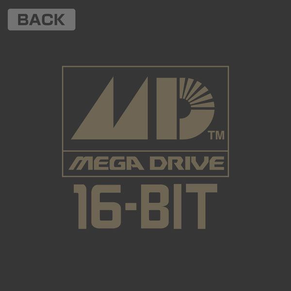 Mega Drive : 日版 (中碼)「MEGA DRIVE」LOGO 墨黑色 T-Shirt