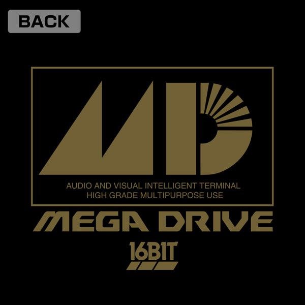 Mega Drive : 日版 (大碼)「MEGA DRIVE」黑色 連帽拉鏈外套