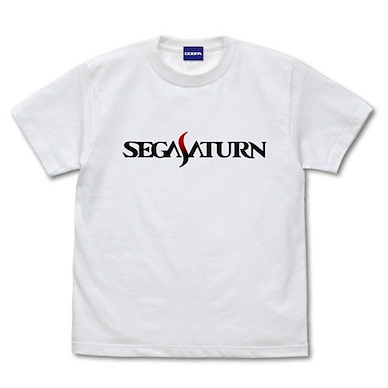 世嘉土星 (細碼)「SEGA SATURN」Ver.2.0 白色 T-Shirt Logo T-Shirt Ver.2.0 /WHITE-S【SEGA Saturn】