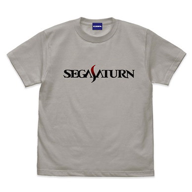 世嘉土星 (中碼)「SEGA SATURN」Ver.2.0 淺灰 T-Shirt Logo T-Shirt Ver.2.0 /LIGHT GRAY-M【SEGA Saturn】