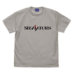 世嘉土星 (大碼)「SEGA SATURN」Ver.2.0 淺灰 T-Shirt Logo T-Shirt Ver.2.0 /LIGHT GRAY-L【SEGA Saturn】