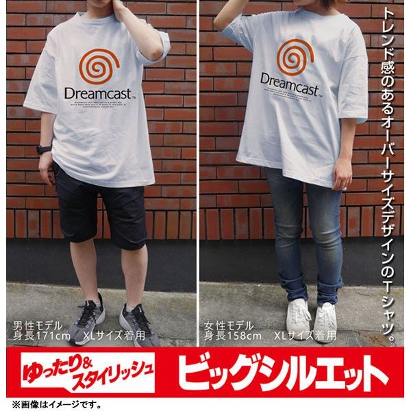 Dreamcast (DC) : 日版 (加大)「Dreamcast」寬鬆 白色 T-Shirt