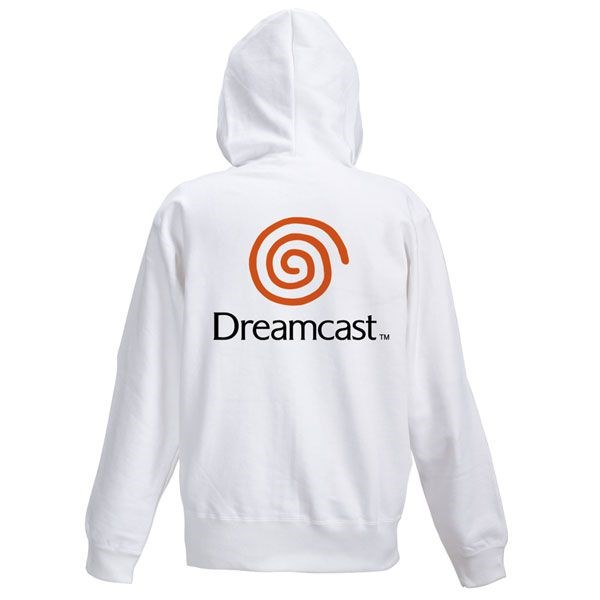 Dreamcast (DC) : 日版 (大碼)「Dreamcast」白色 連帽拉鏈外套