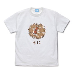 鍊金工房系列 (細碼) 常闇女王與秘密藏身處 海膽 白色 T-Shirt TV Anime Uni T-Shirt /WHITE-S【Atelier Series】