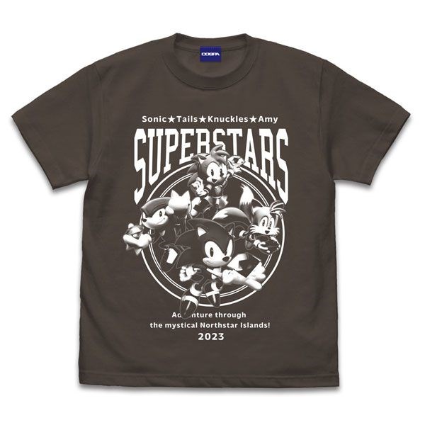 超音鼠 : 日版 (中碼)「超音鼠」Sonic Superstars 暗黑 T-Shirt