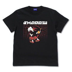 超音鼠 : 日版 (大碼)「Shadow the Hedgehog」SHADOW 黑色 T-Shirt