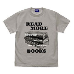 克蘇魯神話 (中碼)「READ MORE BOOKS」淺灰 T-Shirt Miskatonic University Store Reading Week T-Shirt /LIGHT GRAY-M【Cthulhu Mythos】