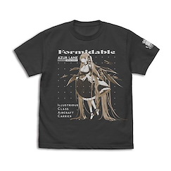 碧藍航線 : 日版 (細碼)「可畏號航空母艦」墨黑色 T-Shirt