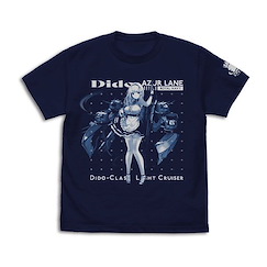 碧藍航線 (大碼)「黛朵」深藍色 T-Shirt Dido T-Shirt /NAVY-L【Azur Lane】
