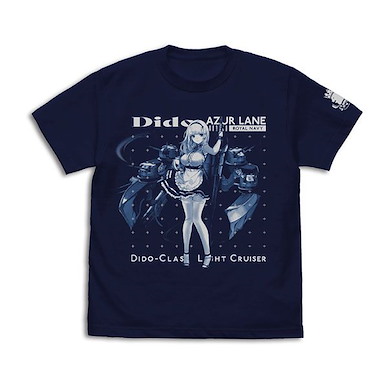 碧藍航線 (加大)「黛朵」深藍色 T-Shirt Dido T-Shirt /NAVY-XL【Azur Lane】