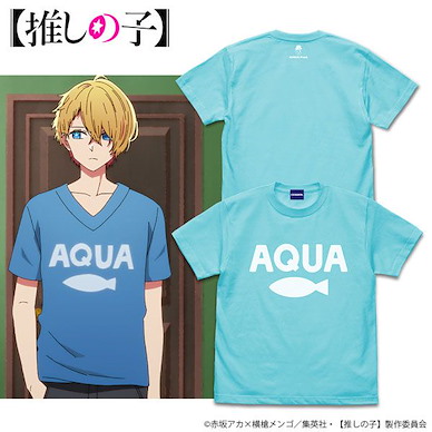 我推的孩子 (細碼)「阿庫亞」AQUA 藍色 T-Shirt AQUA T-Shirt / AQUA BLUE-S【Oshi no Ko】
