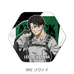 進擊的巨人 「里維」六角形徽章 The Final Season 第9彈 Hexagonal Can Badge WG Levi Vol. 9【Attack on Titan】