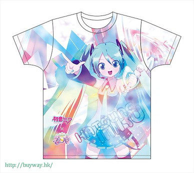 VOCALOID系列 (大碼)「初音未來」Hatsune Miku x PriPara T-Shirt Hatsune Miku x PriPara Full Color T-Shirt Hatsune Miku【VOCALOID Series】