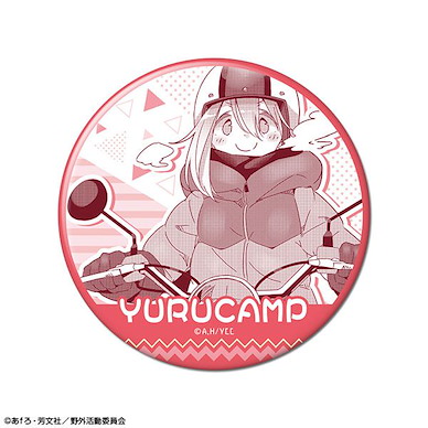 搖曳露營△ 「各務原撫子」C 76mm 徽章 Can Badge Design 03 (Nadeshiko Kagamihara /C)【Laid-Back Camp】