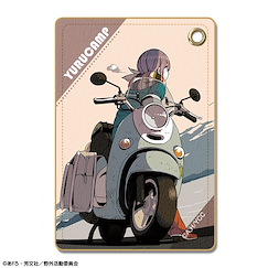 搖曳露營△ 「志摩凜」C 皮革 證件套 Ver.3 Leather Pass Case Ver.3 Design 05 (Rin Shima /C)【Laid-Back Camp】