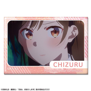 出租女友 「水原千鶴」J 方形徽章 Hologram Can Badge Design 10 (Chizuru Mizuhara /J)【Rent-A-Girlfriend】