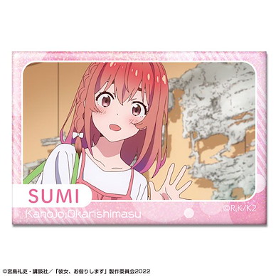 出租女友 「櫻澤墨」A 方形徽章 Hologram Can Badge Design 19 (Sumi Sakurasawa /A)【Rent-A-Girlfriend】