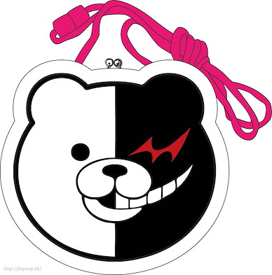 槍彈辯駁 「黑白熊」大頭掛頸散銀包 Posing Gamaguchi Monokuma Face【Danganronpa】