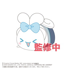 Sanrio系列 「玉桂狗 / 肉桂狗」初音衣裝 初音×玉桂狗 30cm 團子趴趴公仔 MC-07 Hatsune Miku x Cinnamoroll Potekoro Mascot Big B Cinnamoroll (Hatsune Miku Costume)【Sanrio Series】
