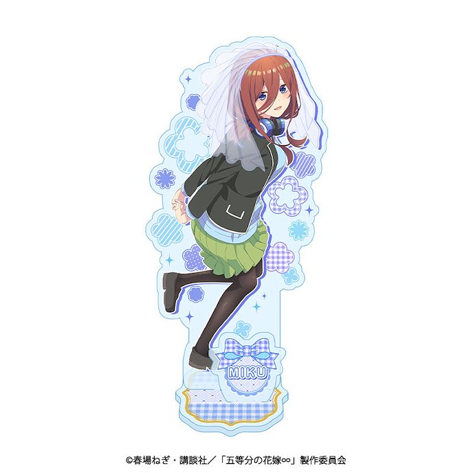 五等分的新娘 : 日版 「中野三玖」校服 BIG 亞克力企牌