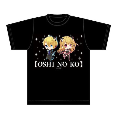 我推的孩子 (均碼)「阿庫亞 + 露比」黑貓禮服 T-Shirt Puchichoko Graphic T-Shirt Aqua & Ruby Black Dress【Oshi no Ko】