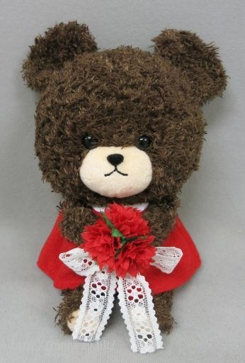 小熊學校 「Jackie」紅色花球公仔 (S Size) Flower Bouquet Mokomoko Jackie Plush S Red Flower【The Bear's School】